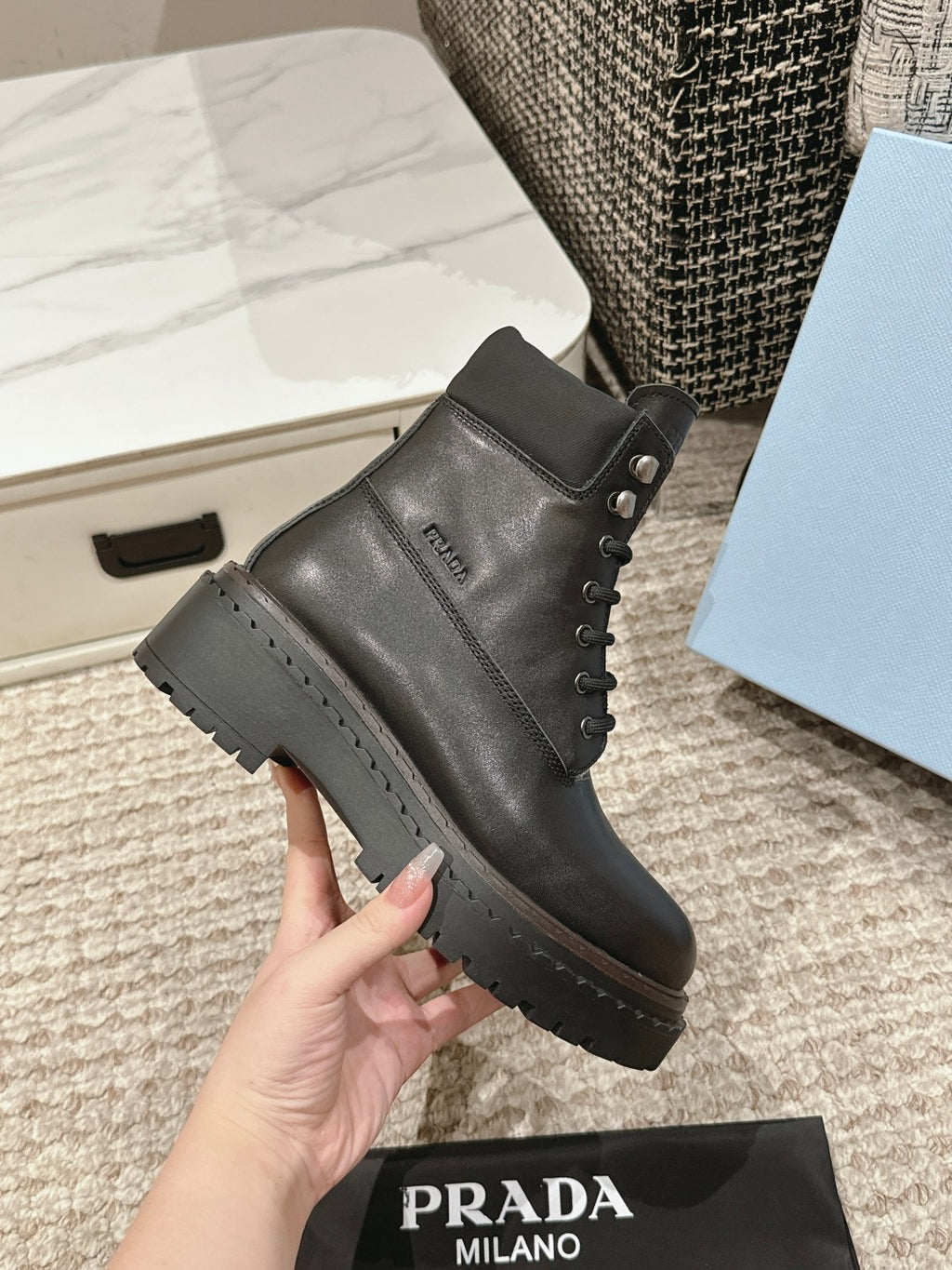 P retro color polished martin boots 0724111206