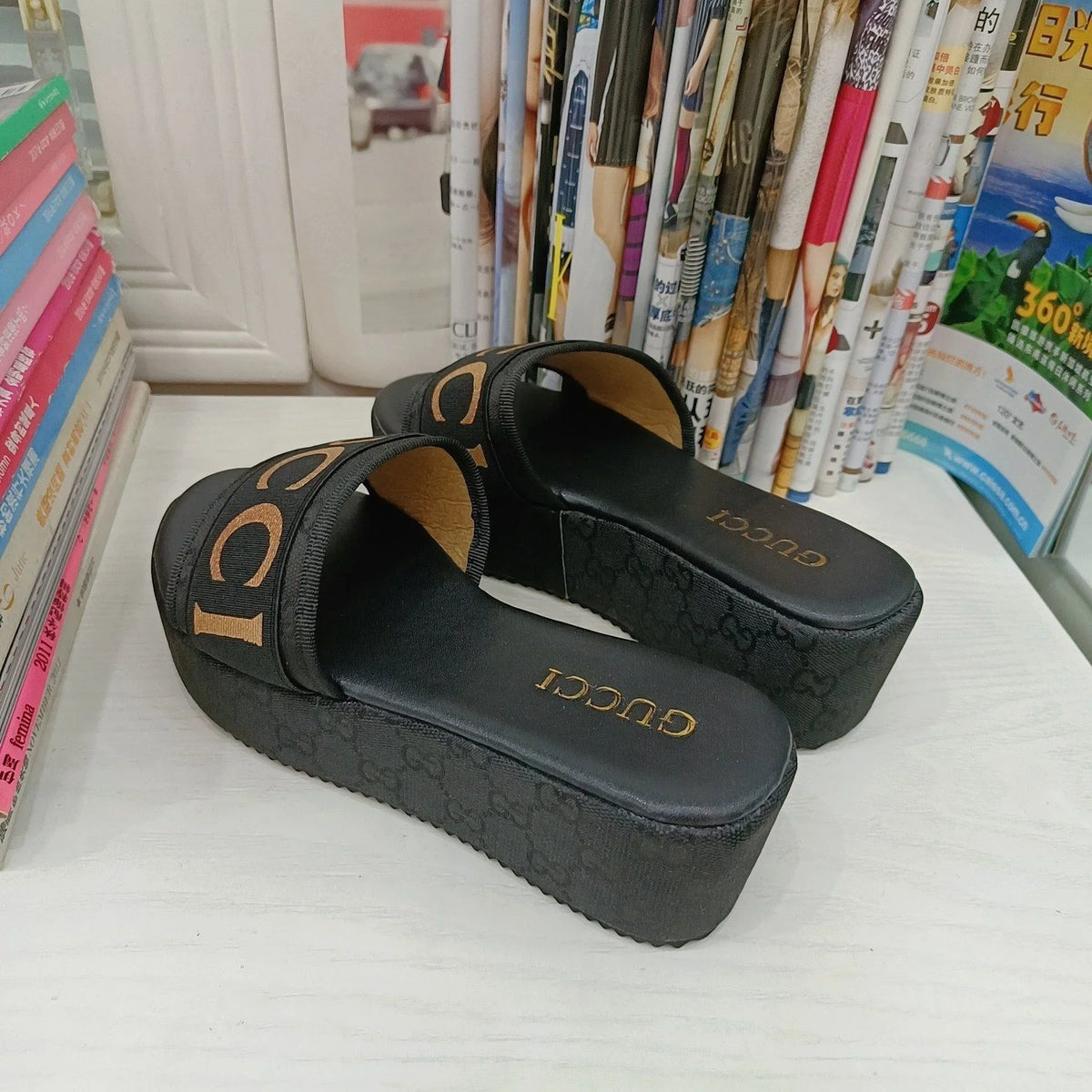 New Metallic Letter Women's Sandals 1024031806