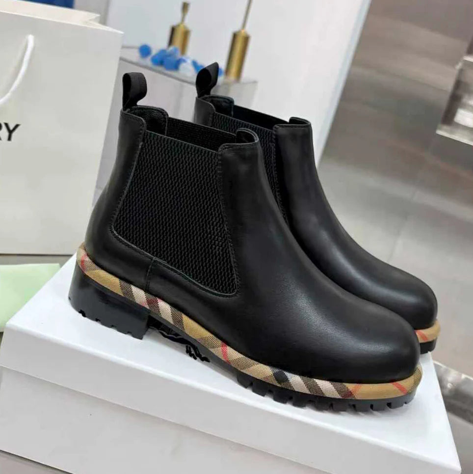 New Classic Plaid Ankle Boots 1025102713