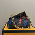 fashion all-match graffiti clip bag