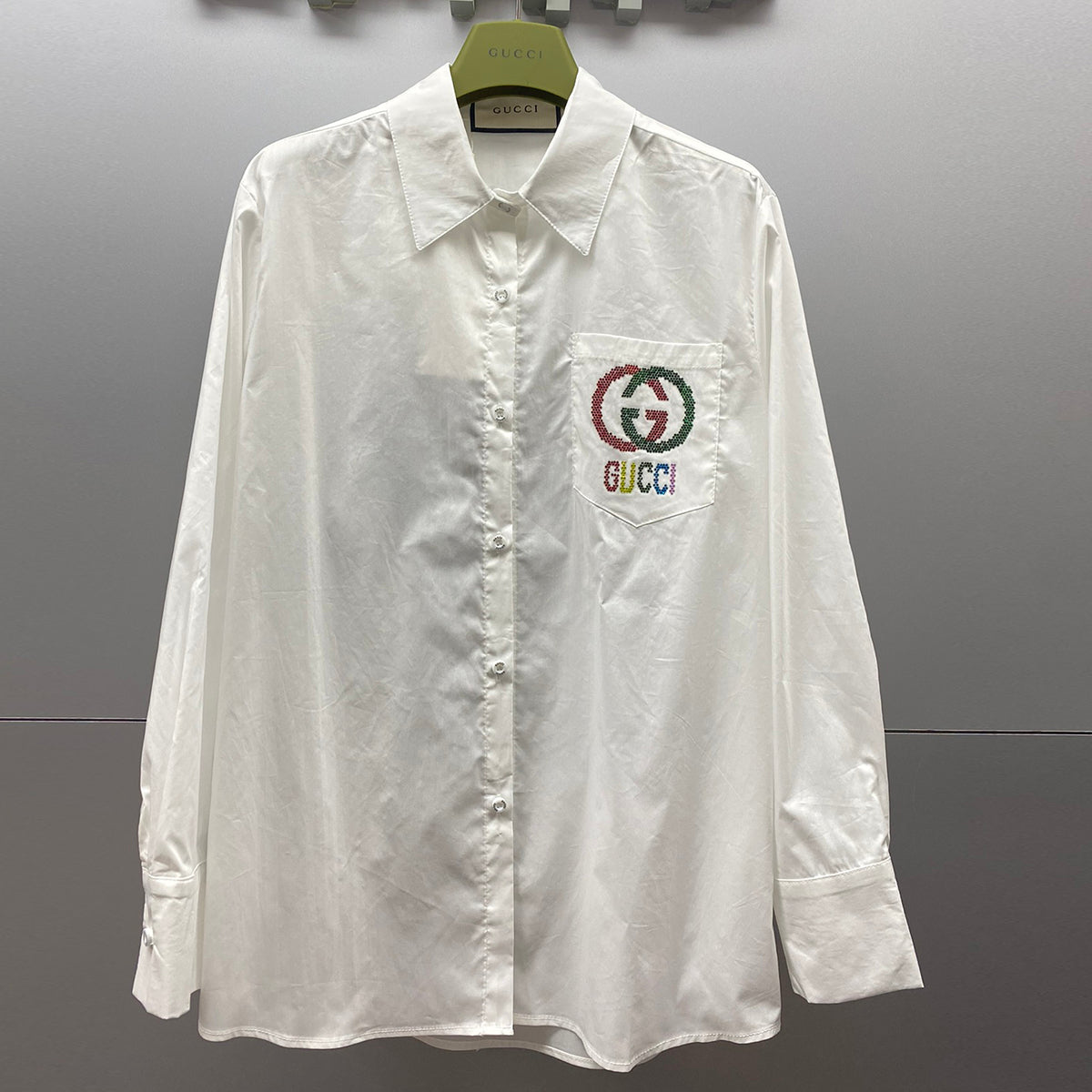 Versatile long sleeved pure cotton shirt MM10041830