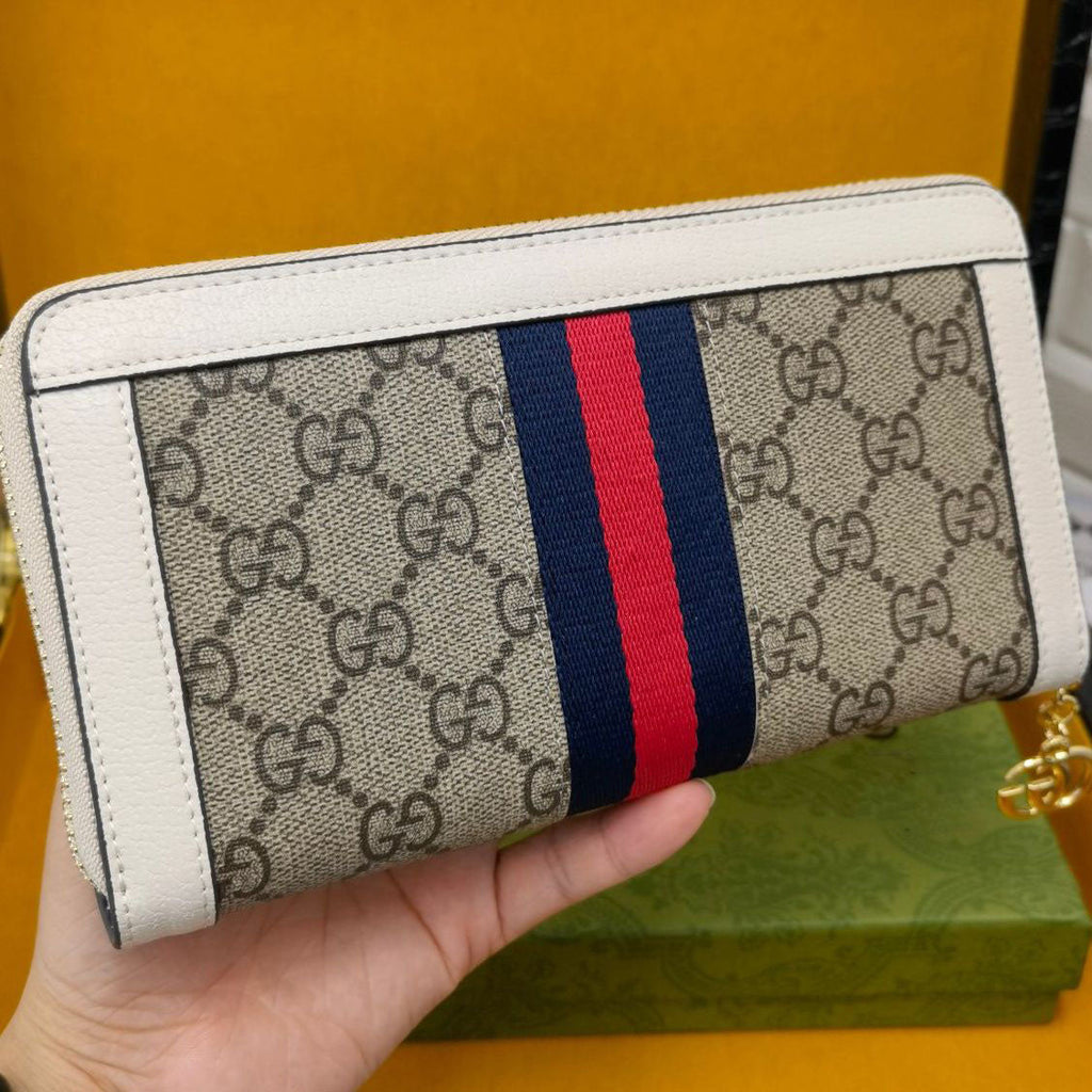New Wallet Men's New Wallet Men's Leather Long Wallet Zipper Bag High-End Quality Unisex S 01
