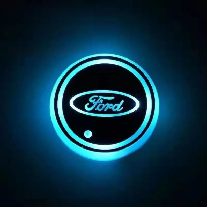 2PCS LED Car Coasters
