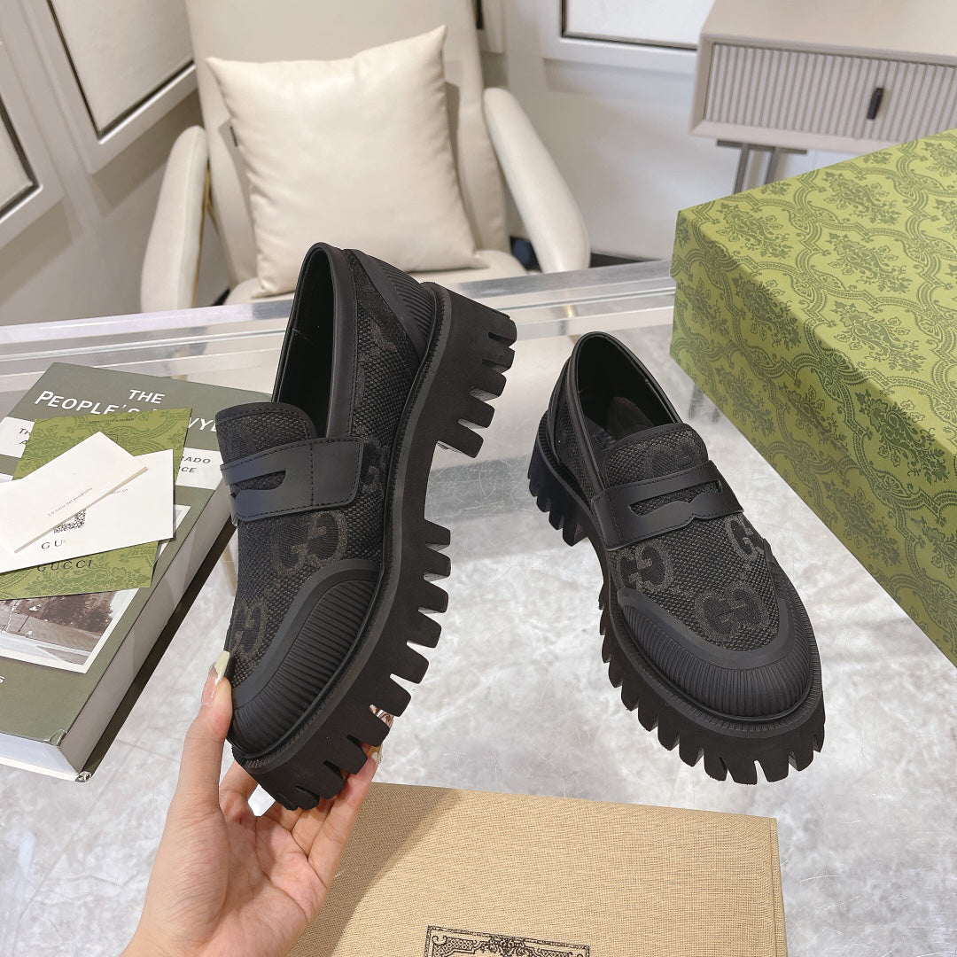 G fashionable rubber sole printed slip-on shoes XC0723110306