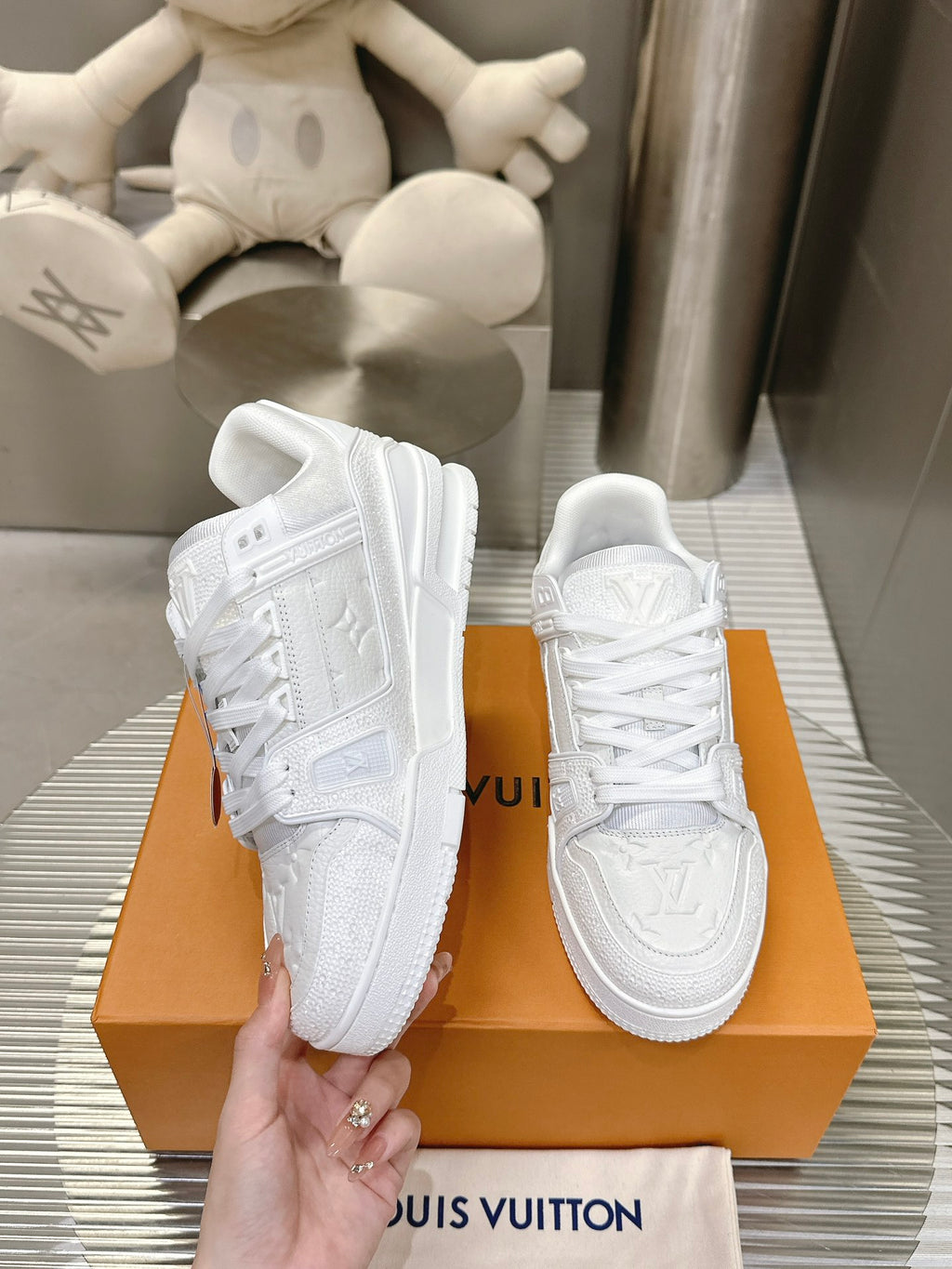 L trainer fashion diamond sneakers 0725032601
