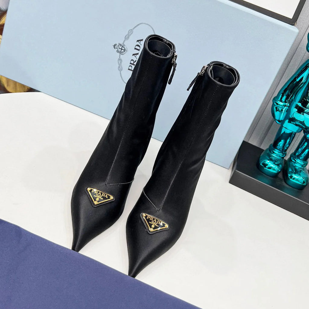New Fashionable Thin Heel Pointed Short Boots 1024102402