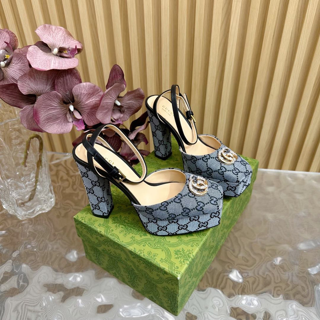G new fashion ladies printed high heels 0725042004
