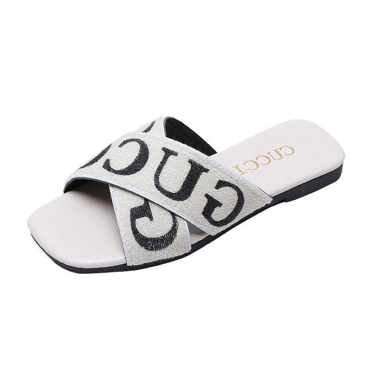 New Cross Elastic Flat Sandals And Slippers 1024040307