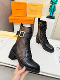 L fashion printed leather martin boots 0724102311