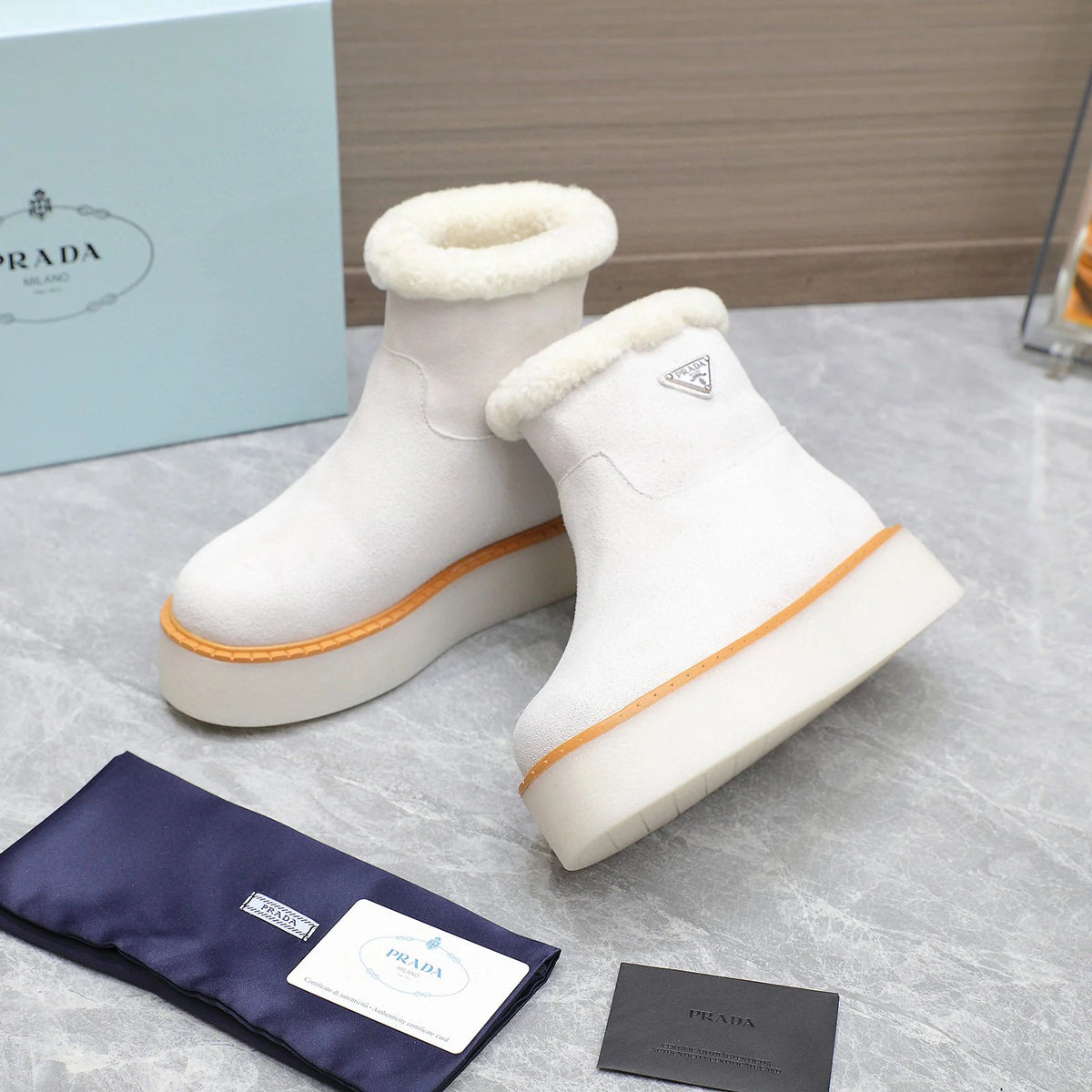 New versatile thick soled wool boots 1024110107