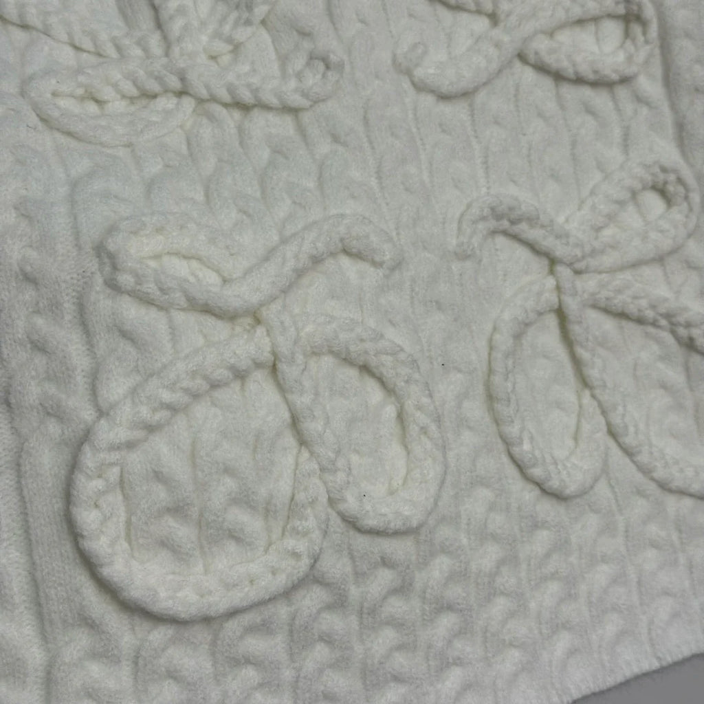 New Embroidered Cable-Knit Vest 1025102105