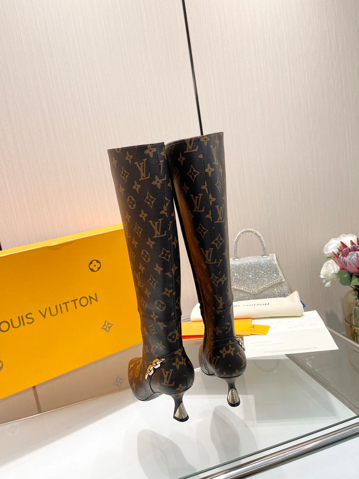 L new fashion printed leather boots 0724102308