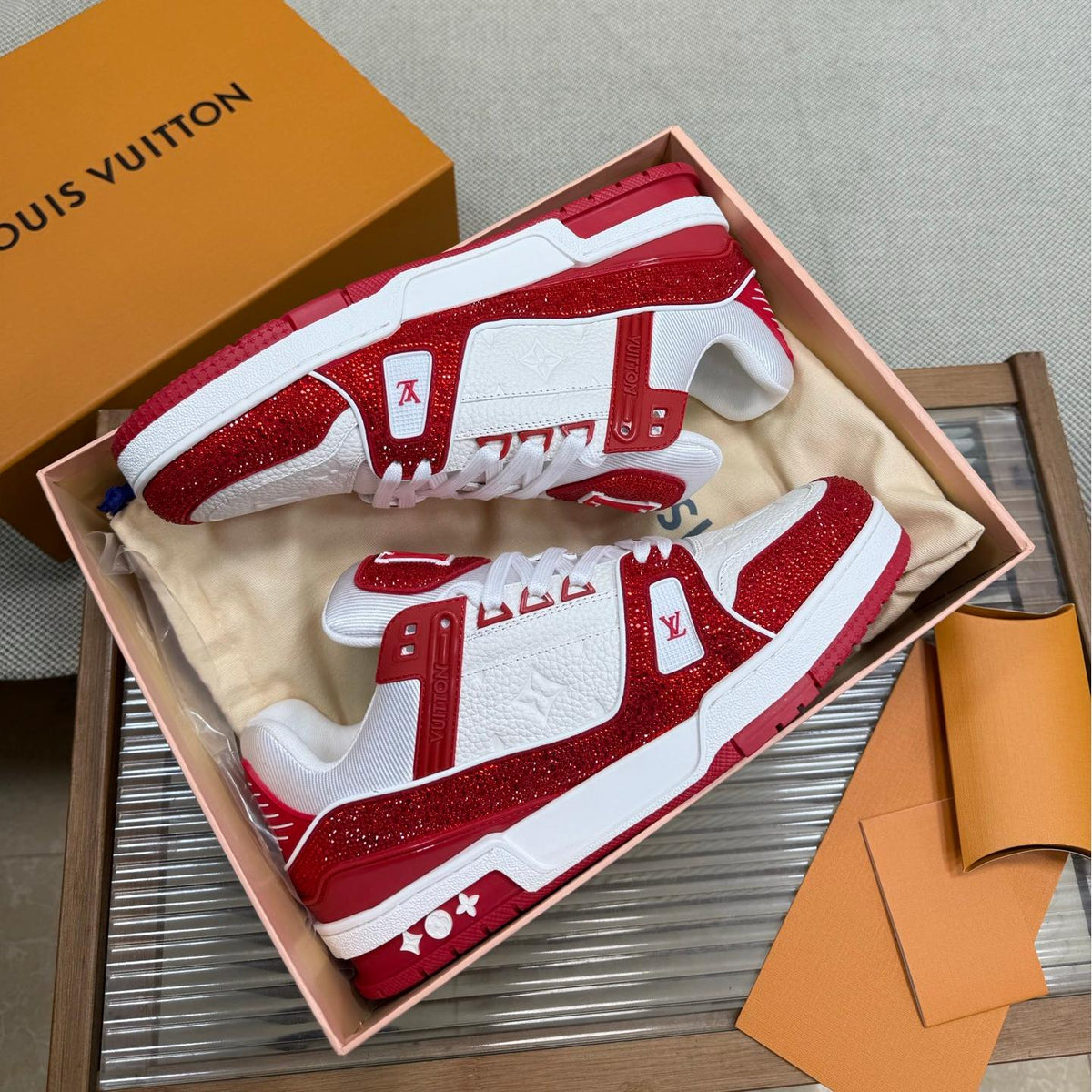 L trainer fashion diamond sneakers 0725032601
