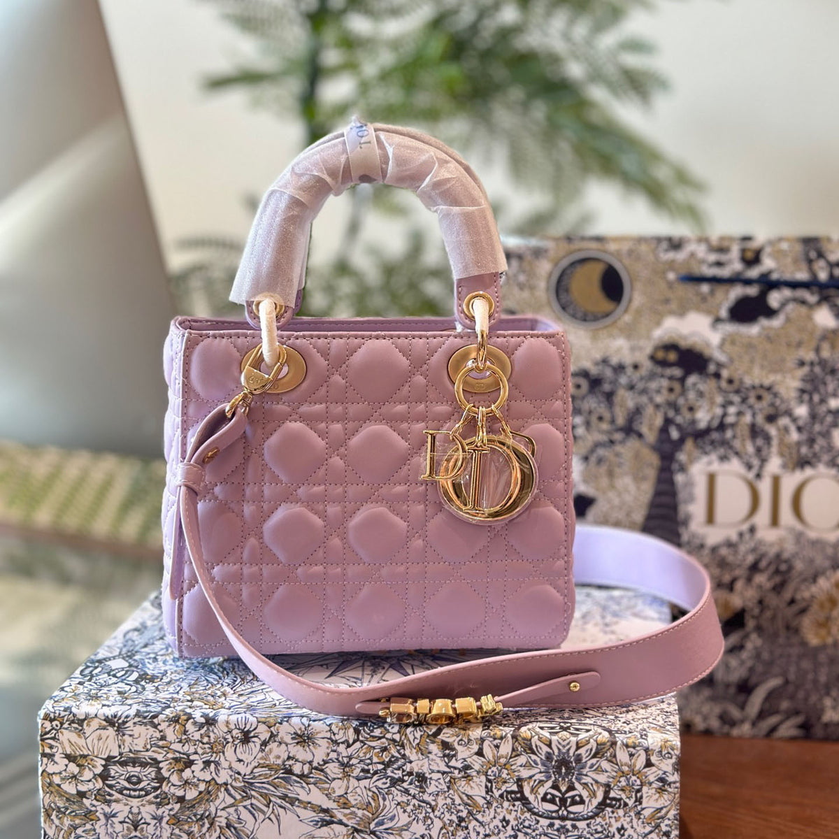 SiLer buckle romantic purple Lady Diana bag 1824061111