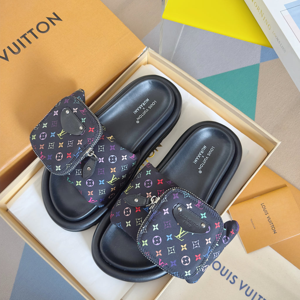 L Velcro Wallet Flat Sandals 0725021904