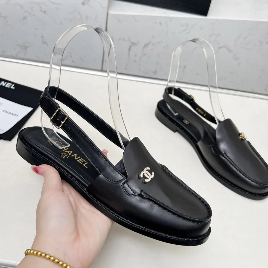 25c new 3cm heel buckle back strap sandals 1025032819