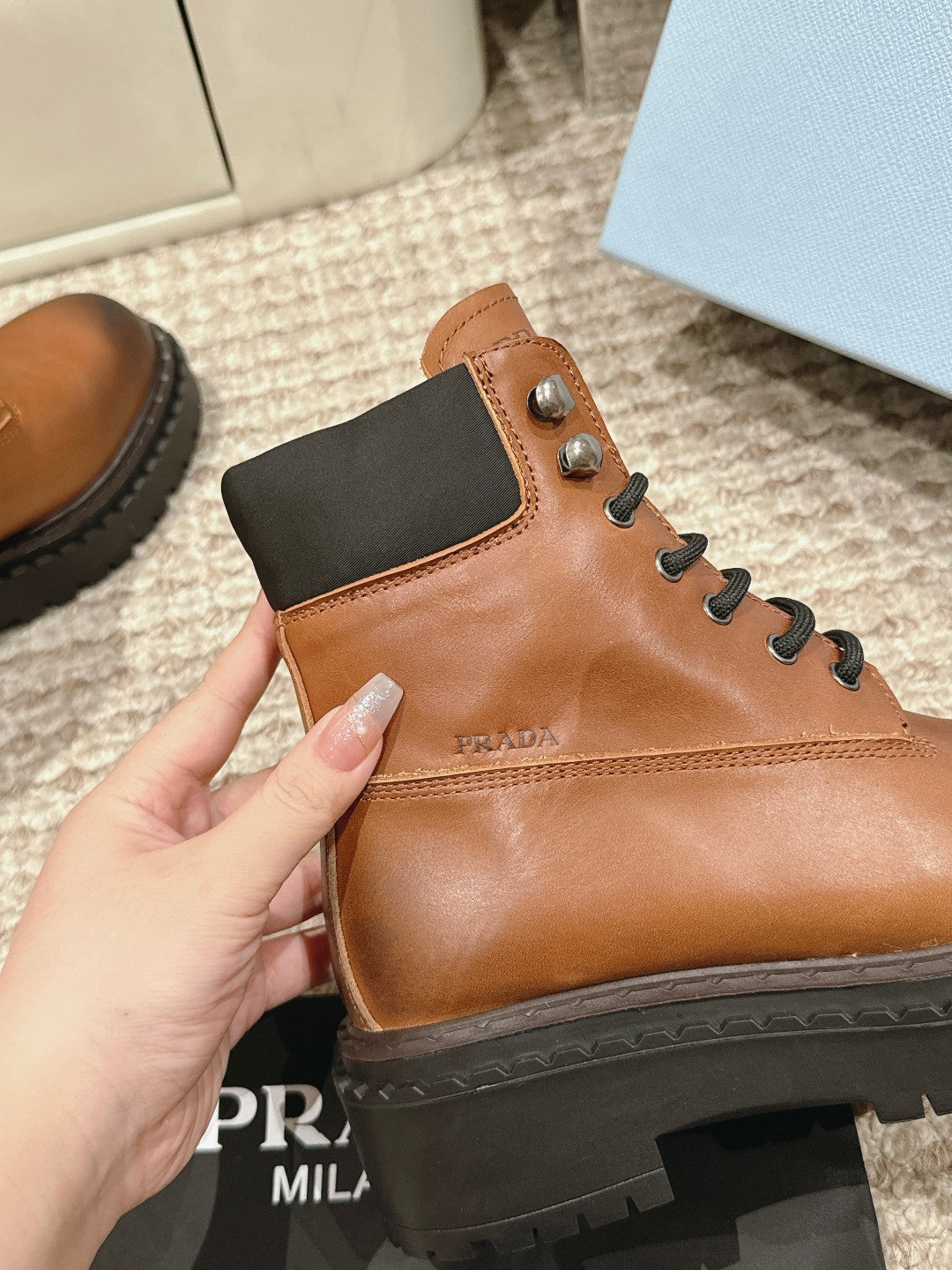 P retro color polished martin boots 0724111206