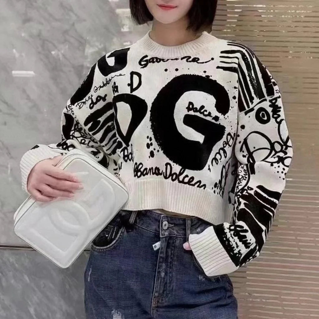 New Knitwear Pullover Base Shirt All-match Fashion Round Neck Outer Wear 1024030807