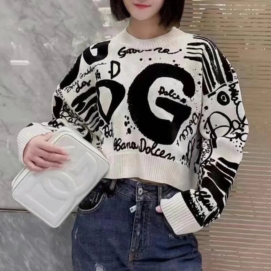New Knitwear Pullover Base Shirt All-match Fashion Round Neck Outer Wear 1024030807