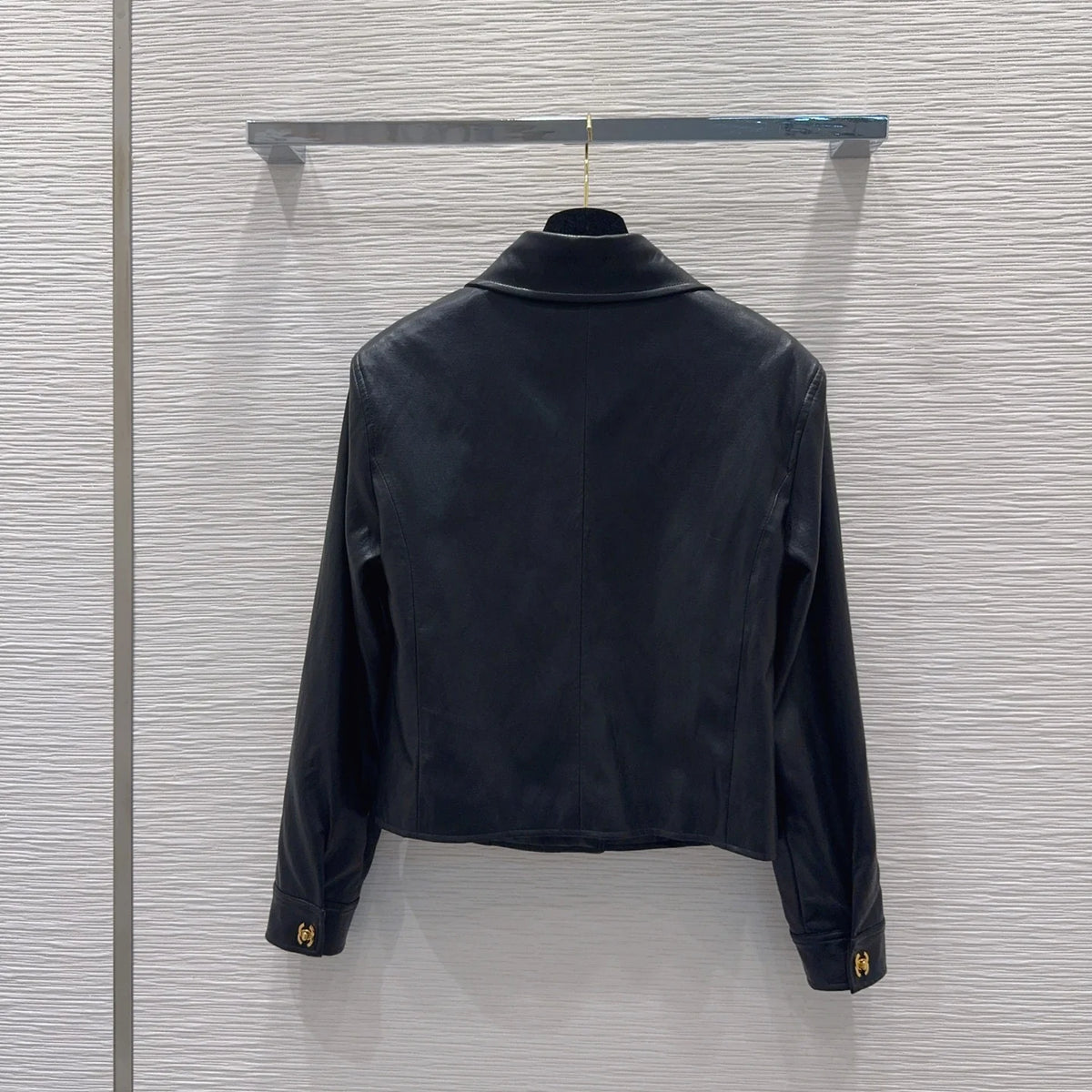 New Fashion Women's CC Leather Jacke DM1326092006