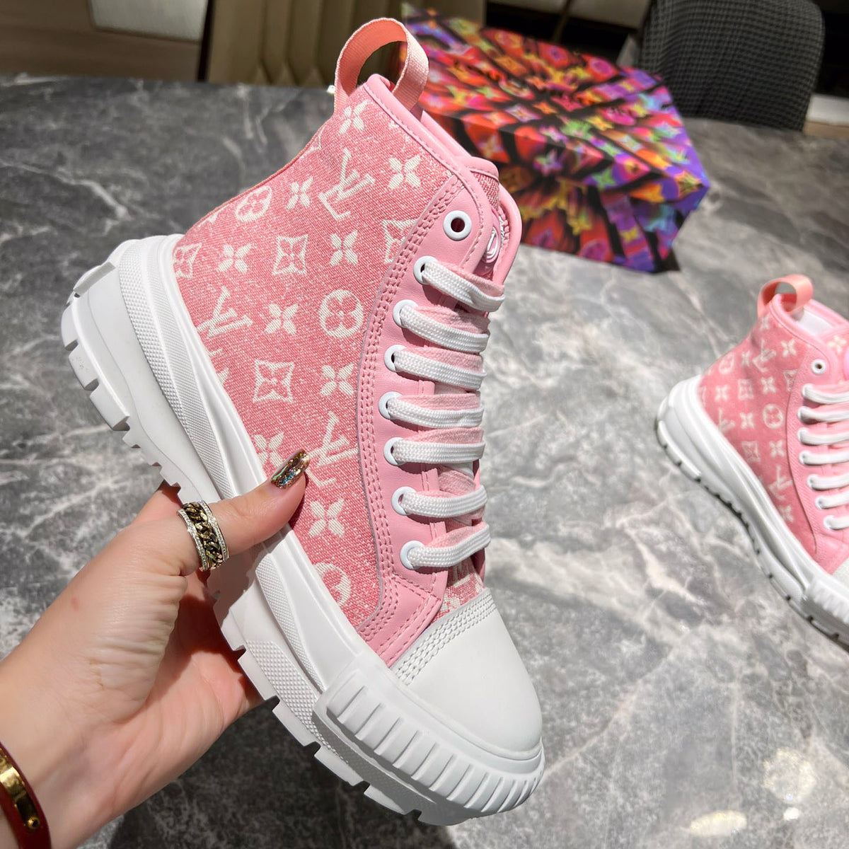 L Monogram Denim Squad Sneaker 1824071803