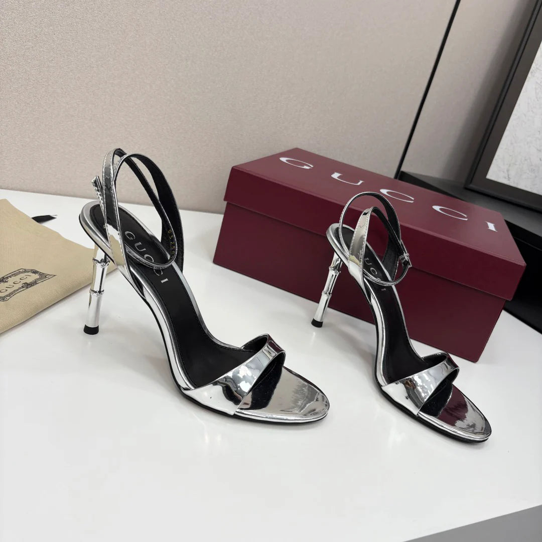 G family 25 years bamboo heel 9.5cm sandals 1025051917