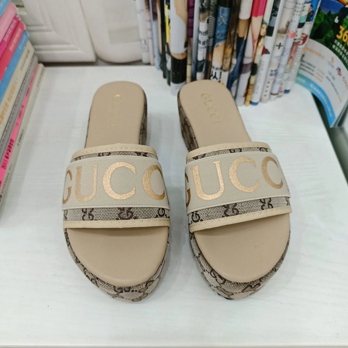 New Metallic Letter Women's Sandals 1024031806