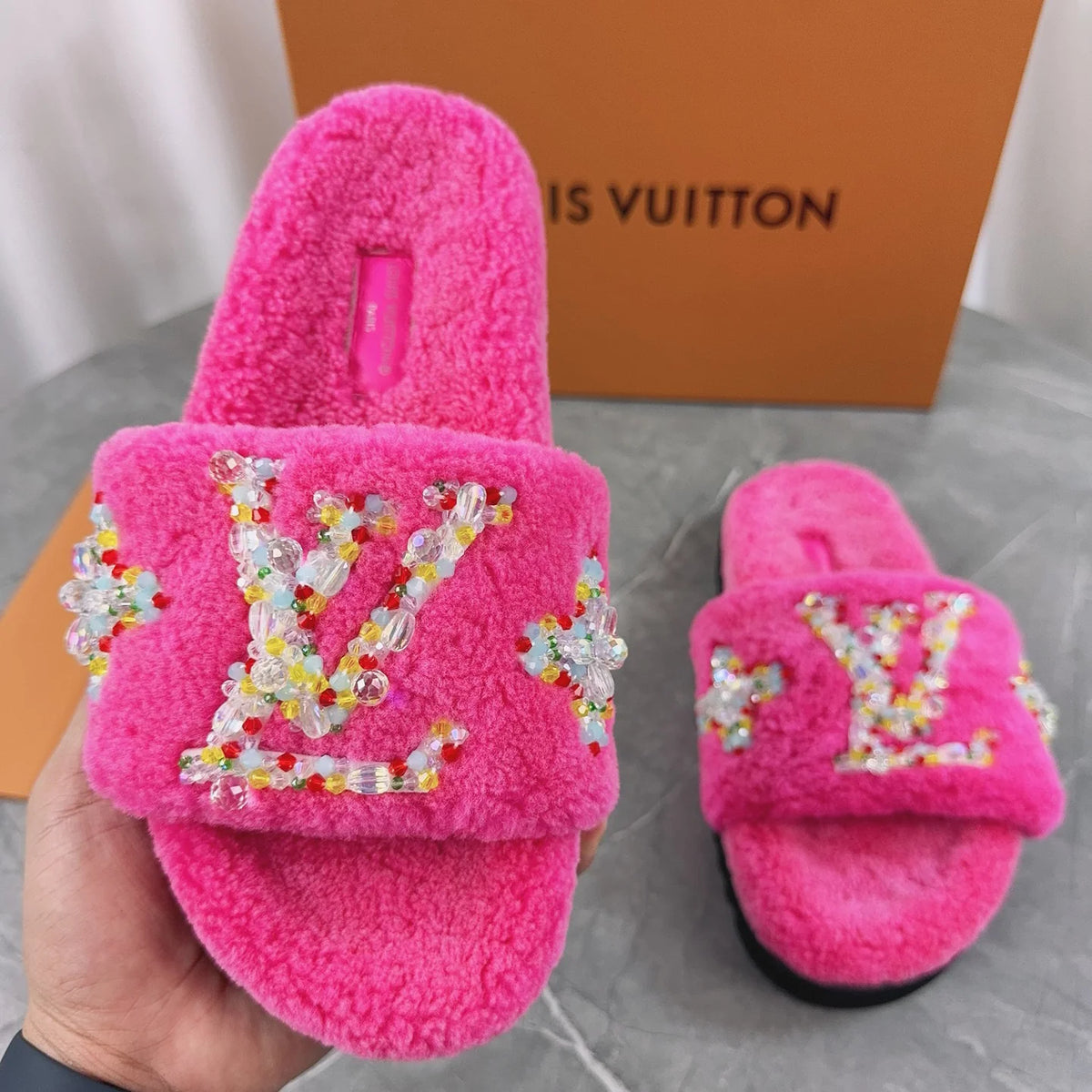 Women New Wool Slippers 1025102719