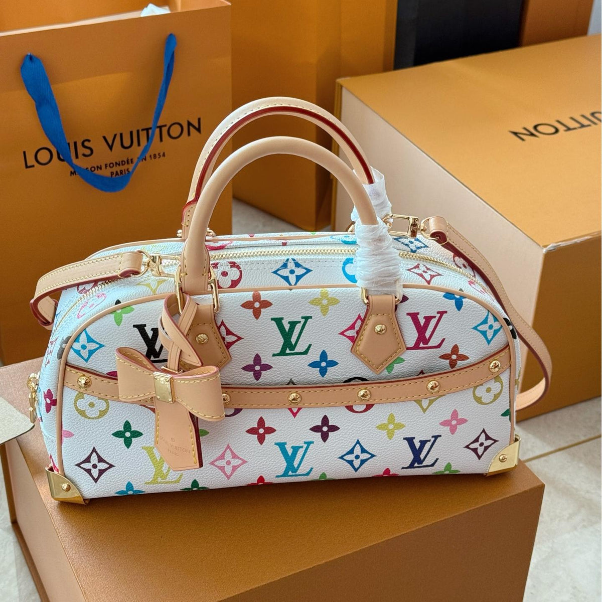 L fashion 3 color bowling handbag 0725031907