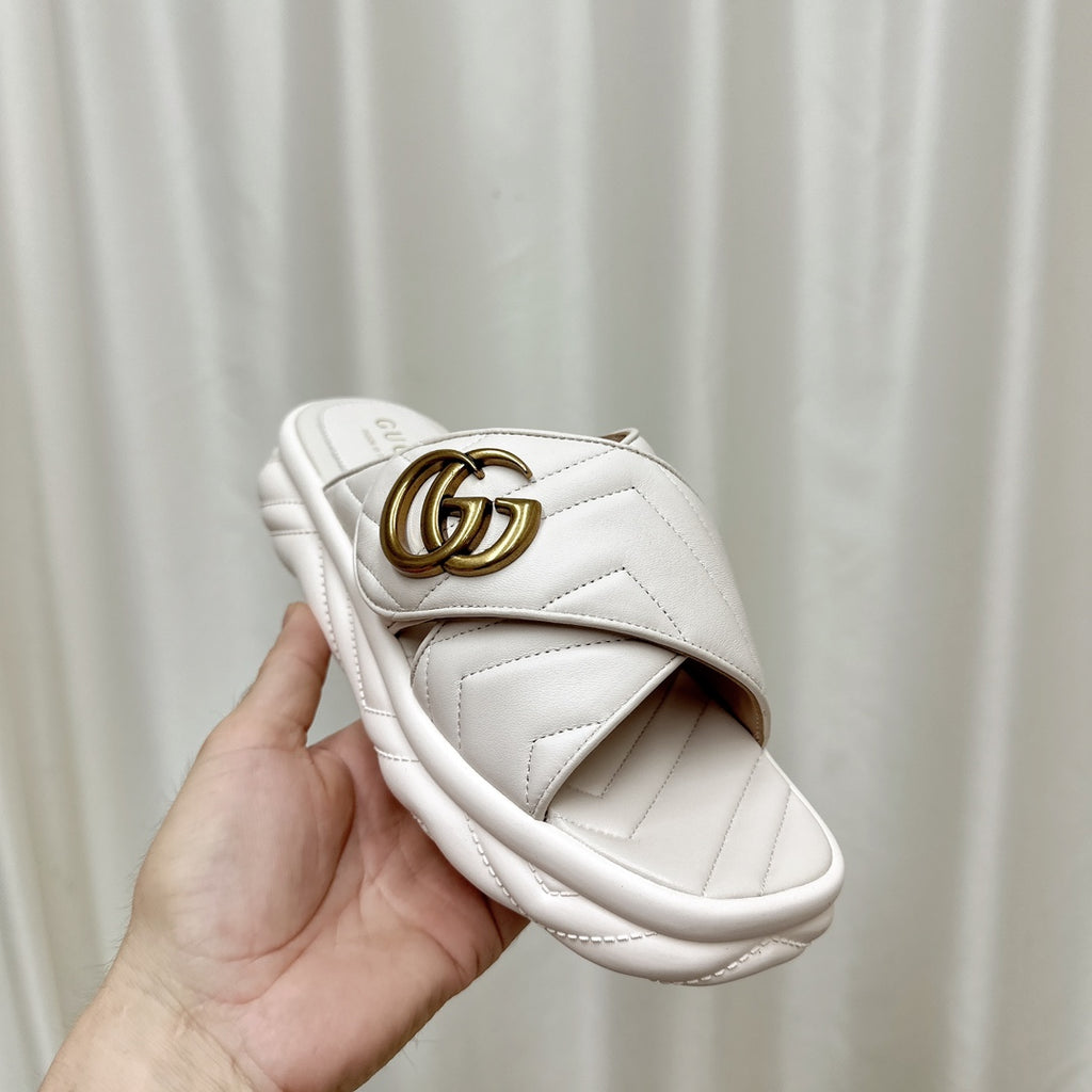 G Buckle Platform Beach Slippers 1824061306