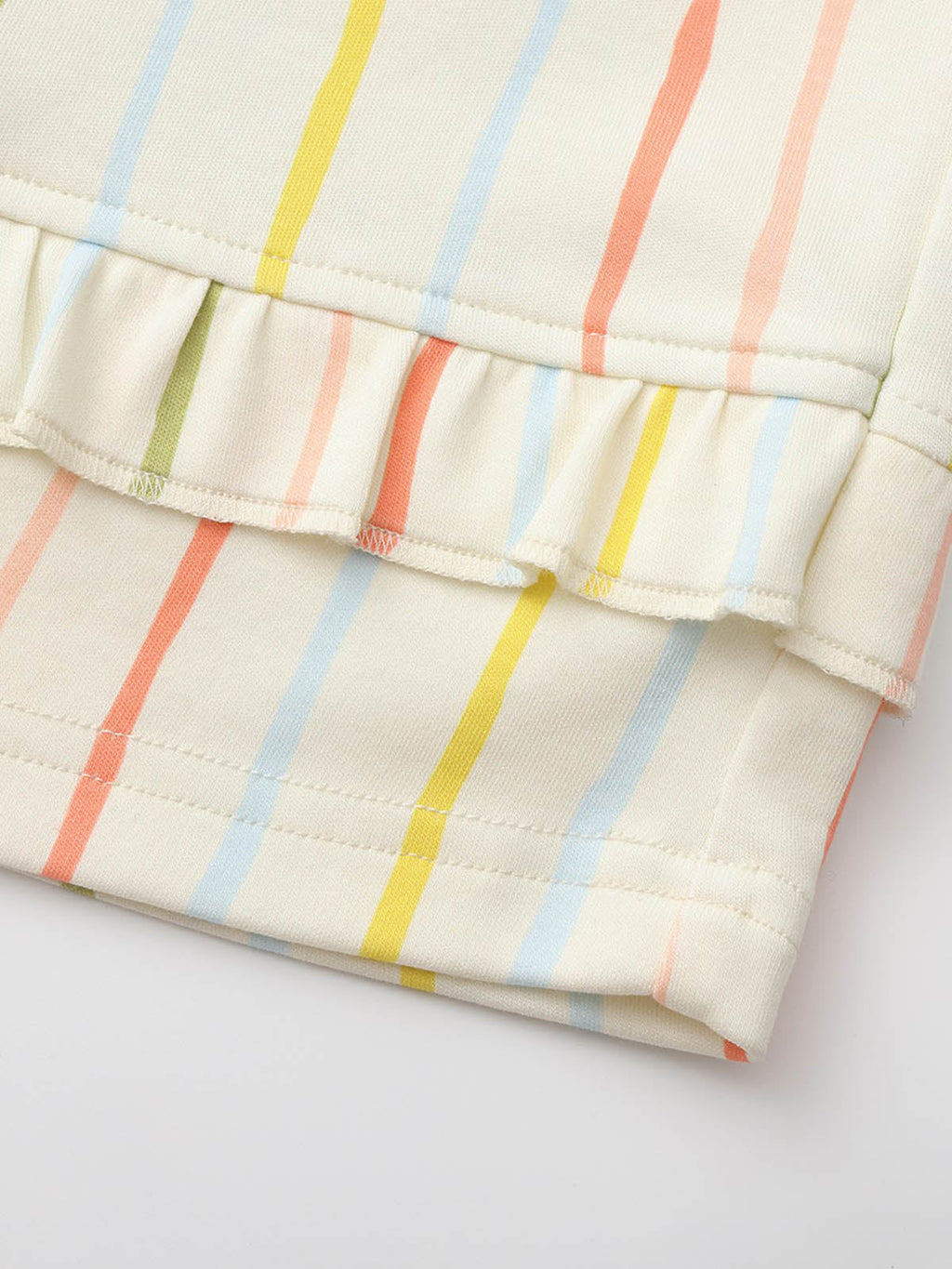 Cozy Nest Fluffy Colorful Striped Pajamas Dress