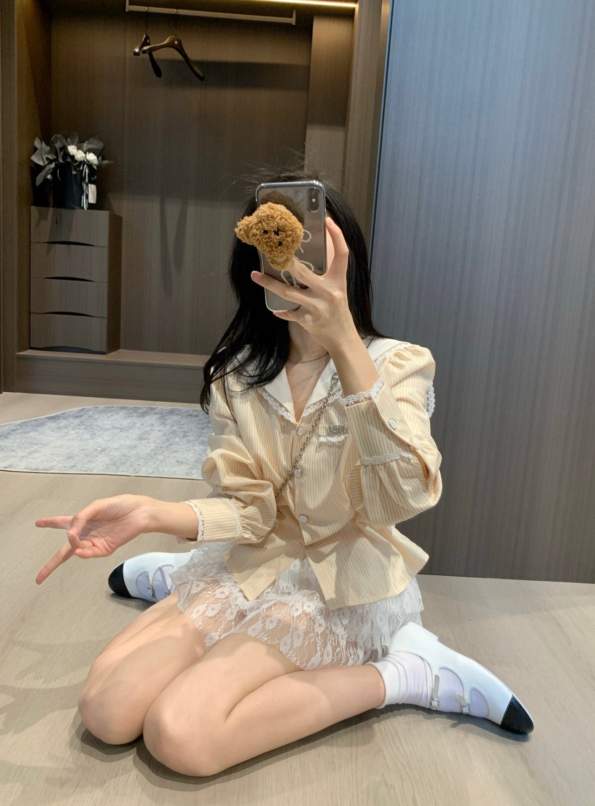 Miu fashion striped shirt 0725062004