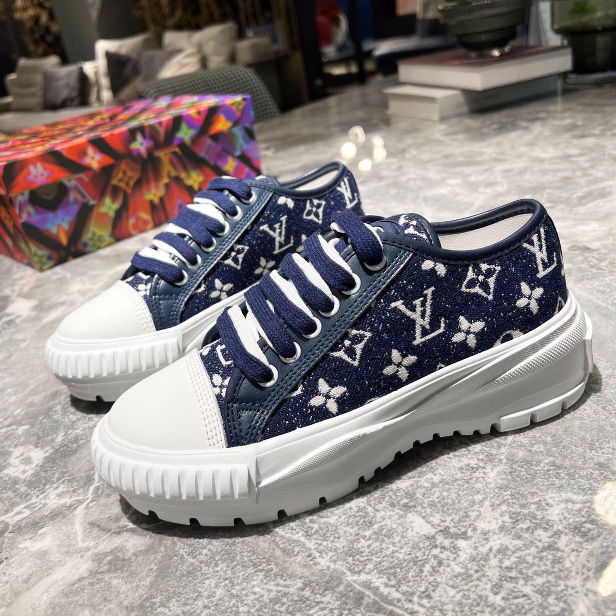 L Monogram Denim Squad Sneaker 1824071803