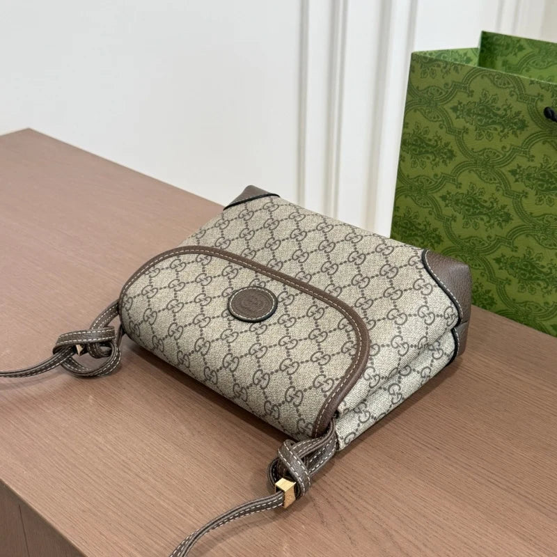 New Fashion Unisex Vintage GG Monogram Flap Crossbody Shoulder Bag CWT1326090714