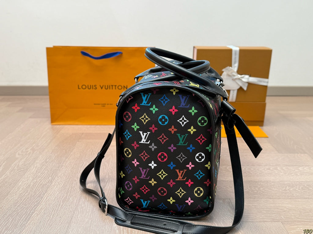 L fashion canvas print pet bag 0725022811