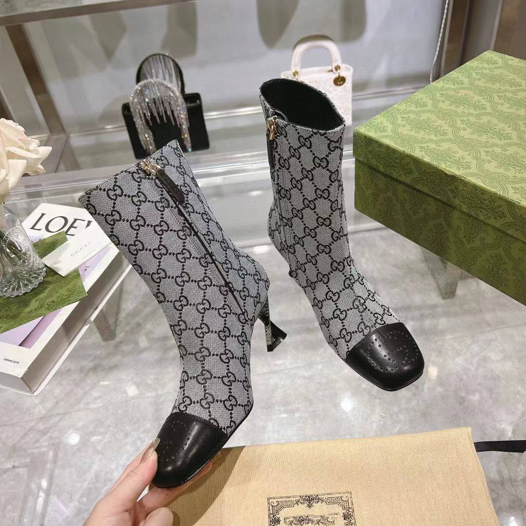 G fashion high heel printed women's boots XC0723110315