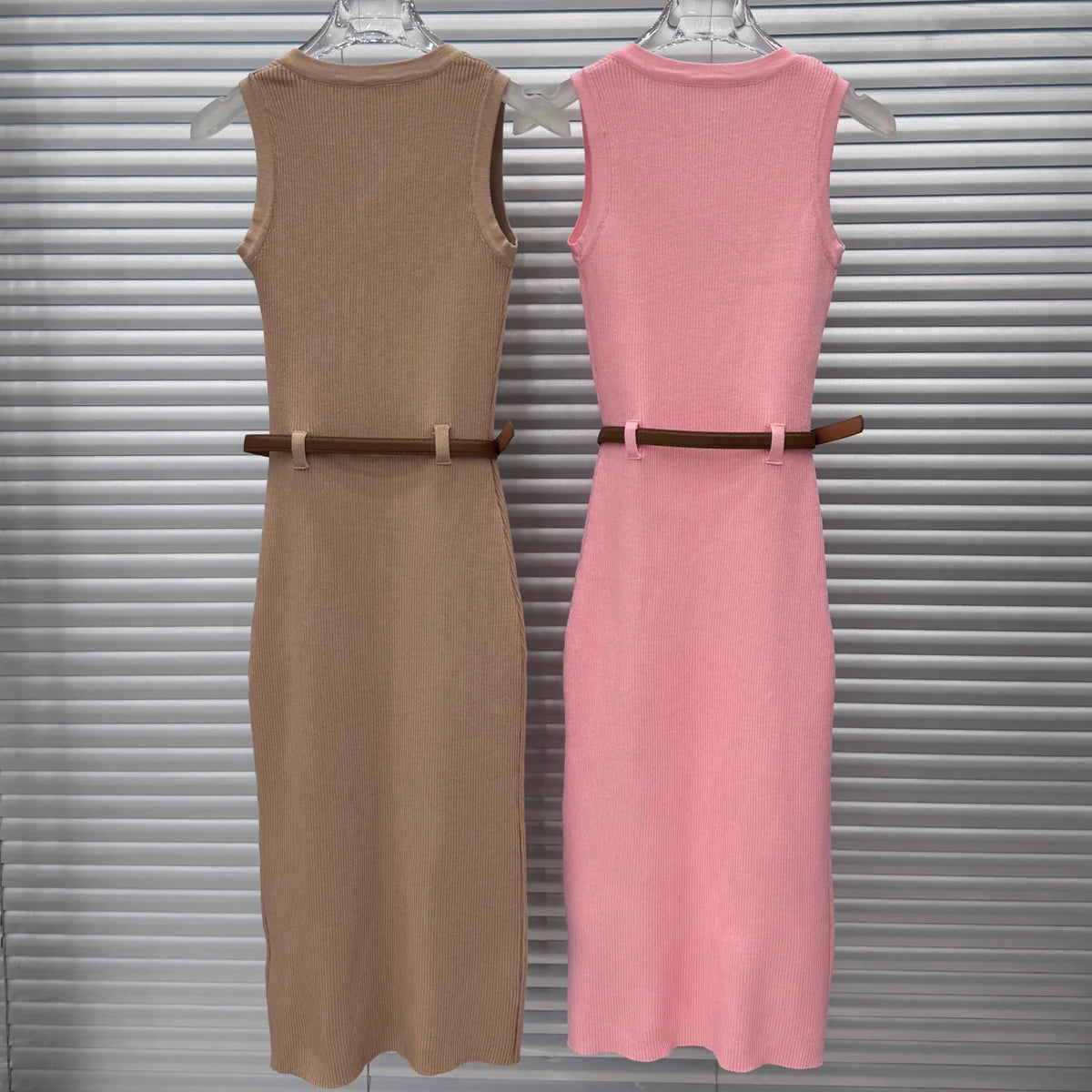 Fashionable Versatile Knitted Vest Dress 1025022811