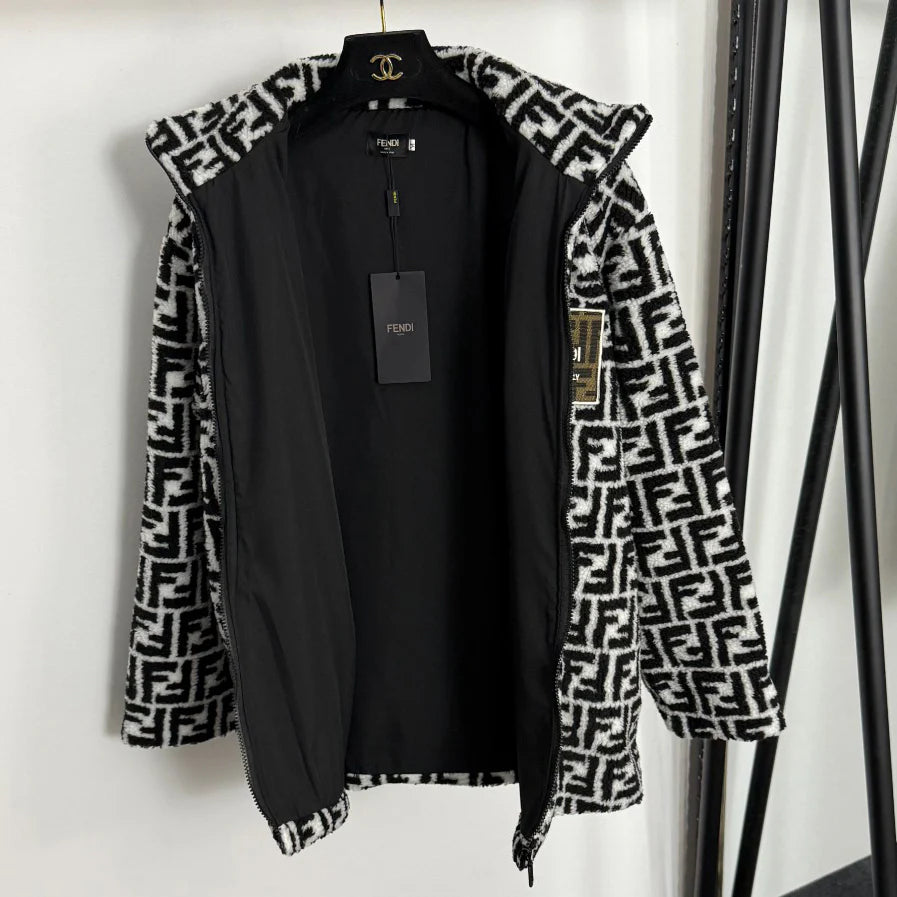 Stand-collar long-sleeve zip-up jacket Women 1025102021