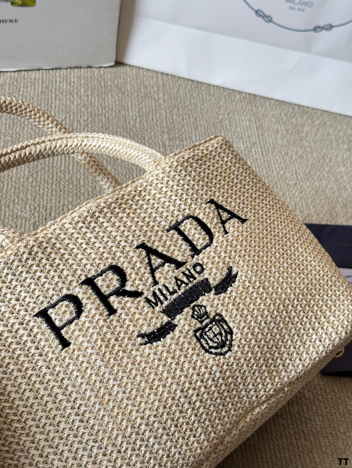 P Fashion Canvas Sunshine Straw Bag 0725022812