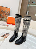 H Kelly Buckle Knight Boots 0724110418