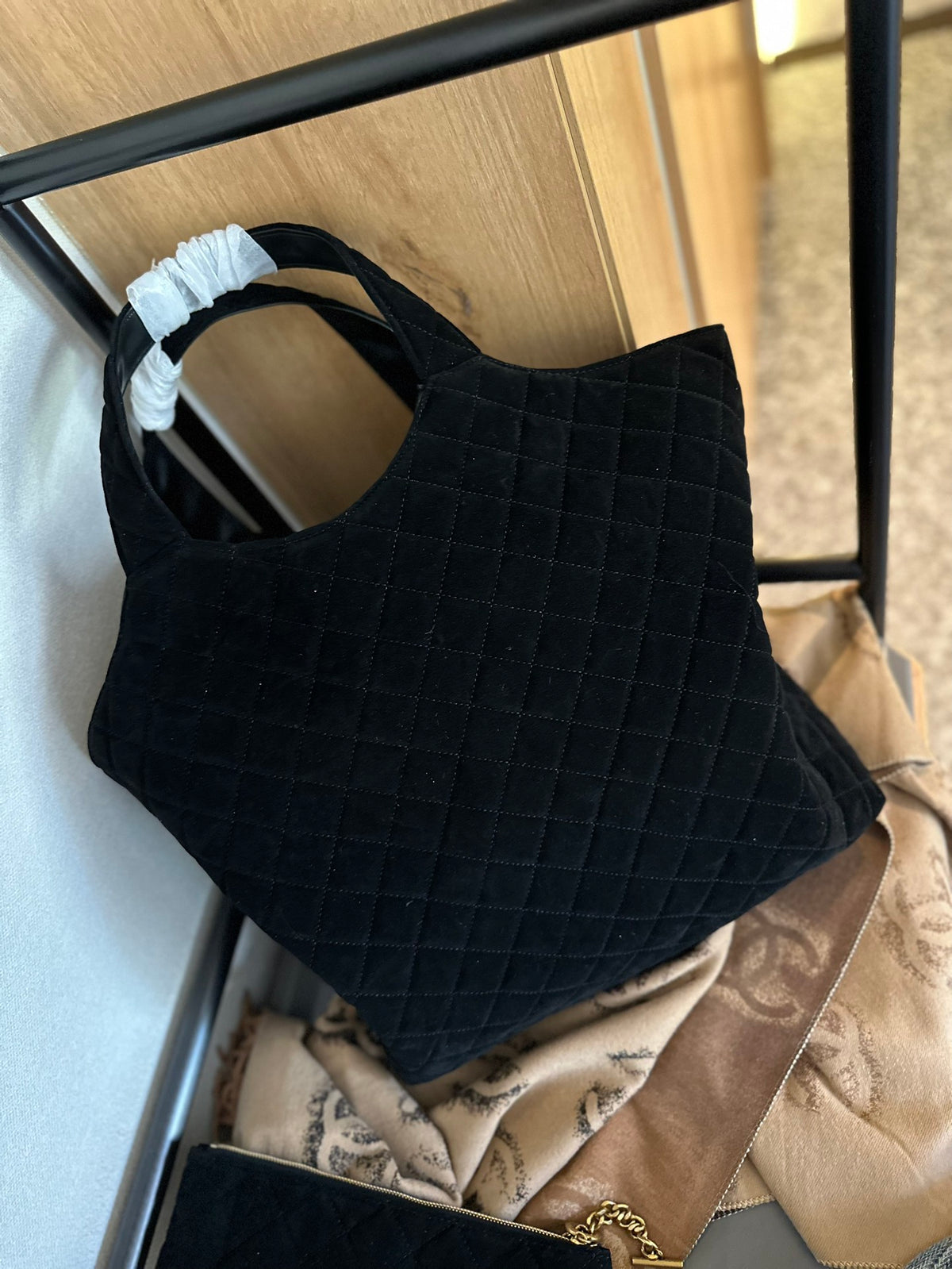Gaby quilted pattern shopping bag large tote 0724112804