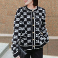 G Women's Fashion Printed Cardigan Sweater XC0723092604