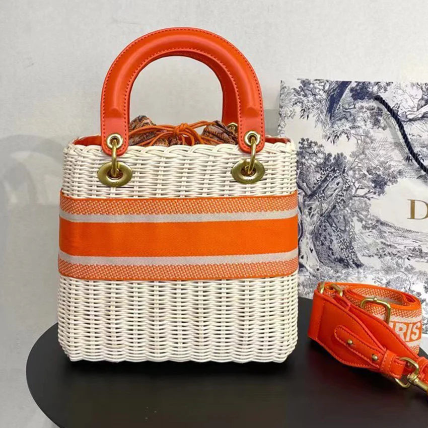 Fashion woven vegetable basket shoulder bag 1024080219