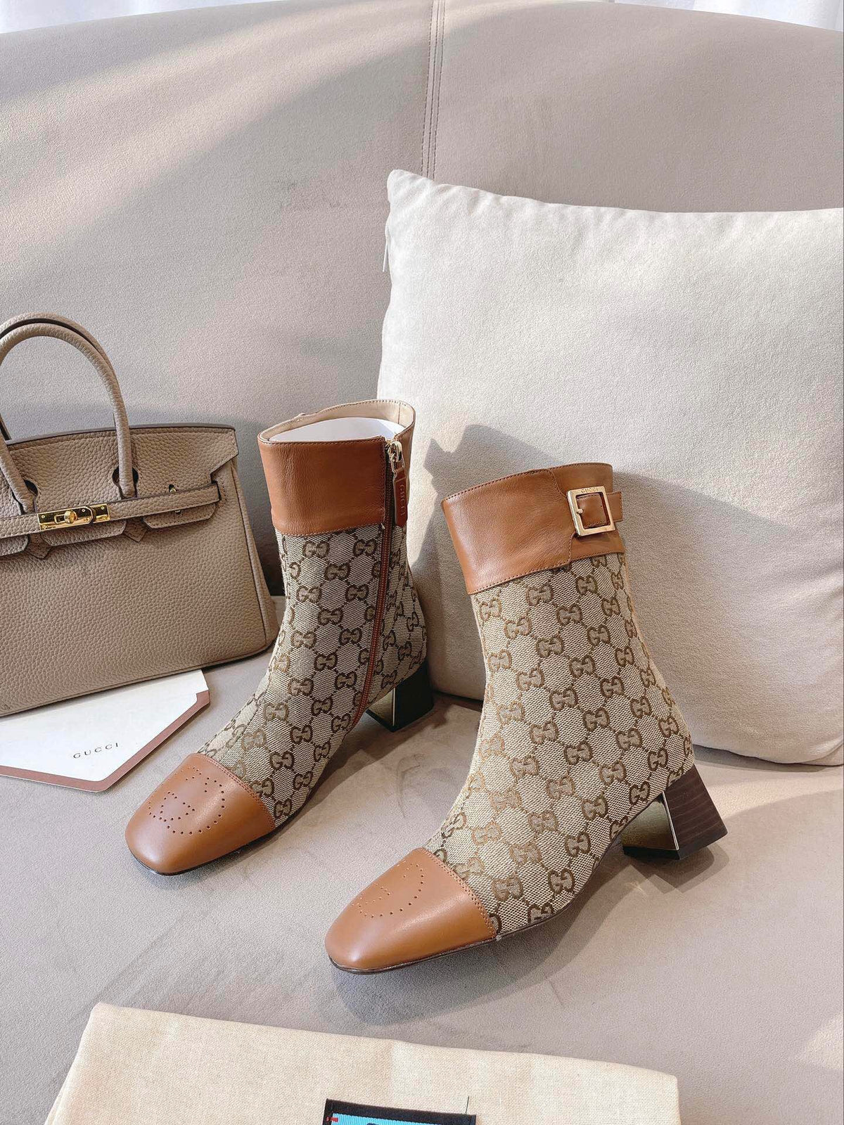 Fashion hollow  hollow carved print high heel boots 0724102314