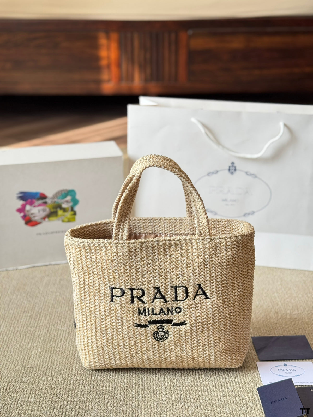 P Fashion Sunshine Straw Tote Bag 0725022813