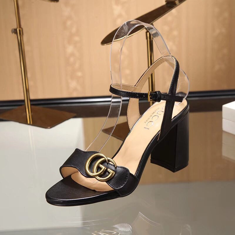 simple all-match high-heeled sandals 03061