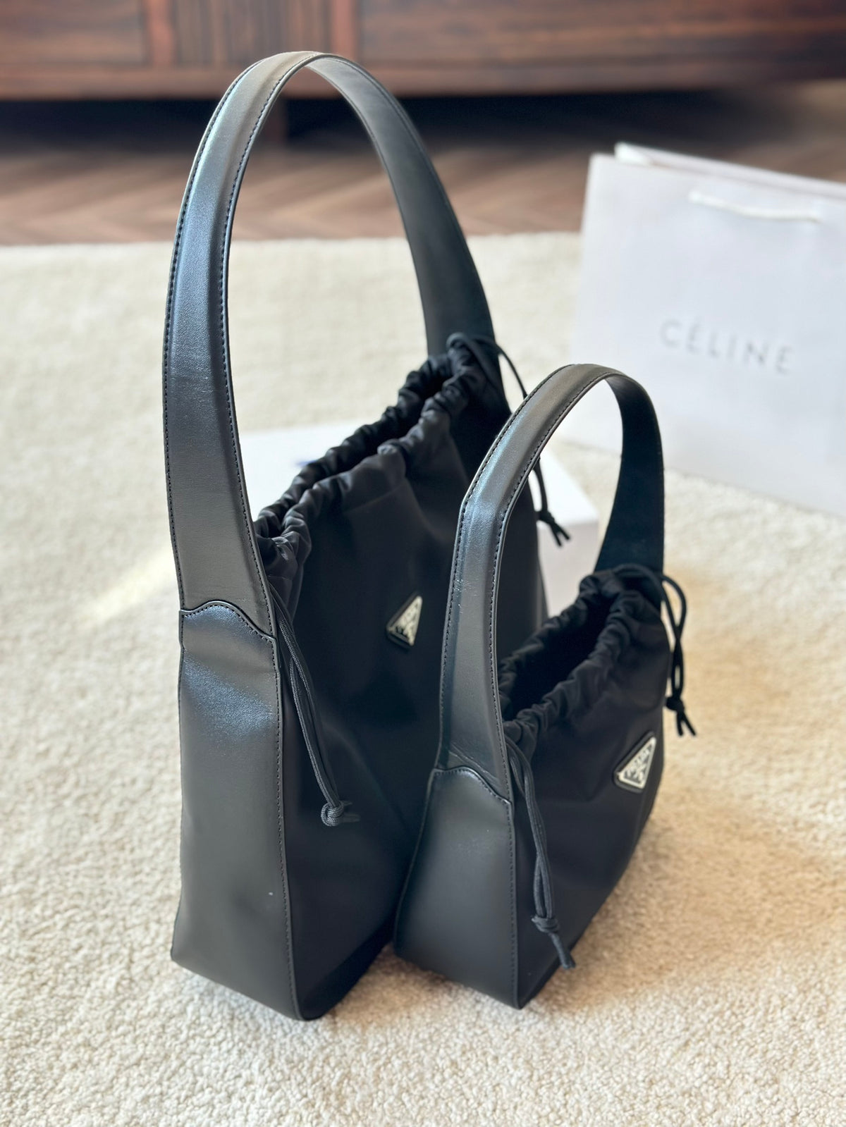 P Fashion Nylon Underarm Bag 0724071704