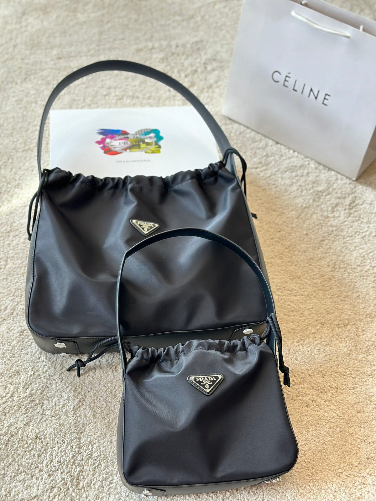 P Fashion Nylon Underarm Bag 0724071704