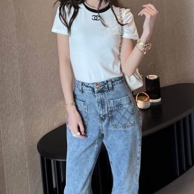 New Fashion C logo Summer Women's T-shirt-PD05202333102  1