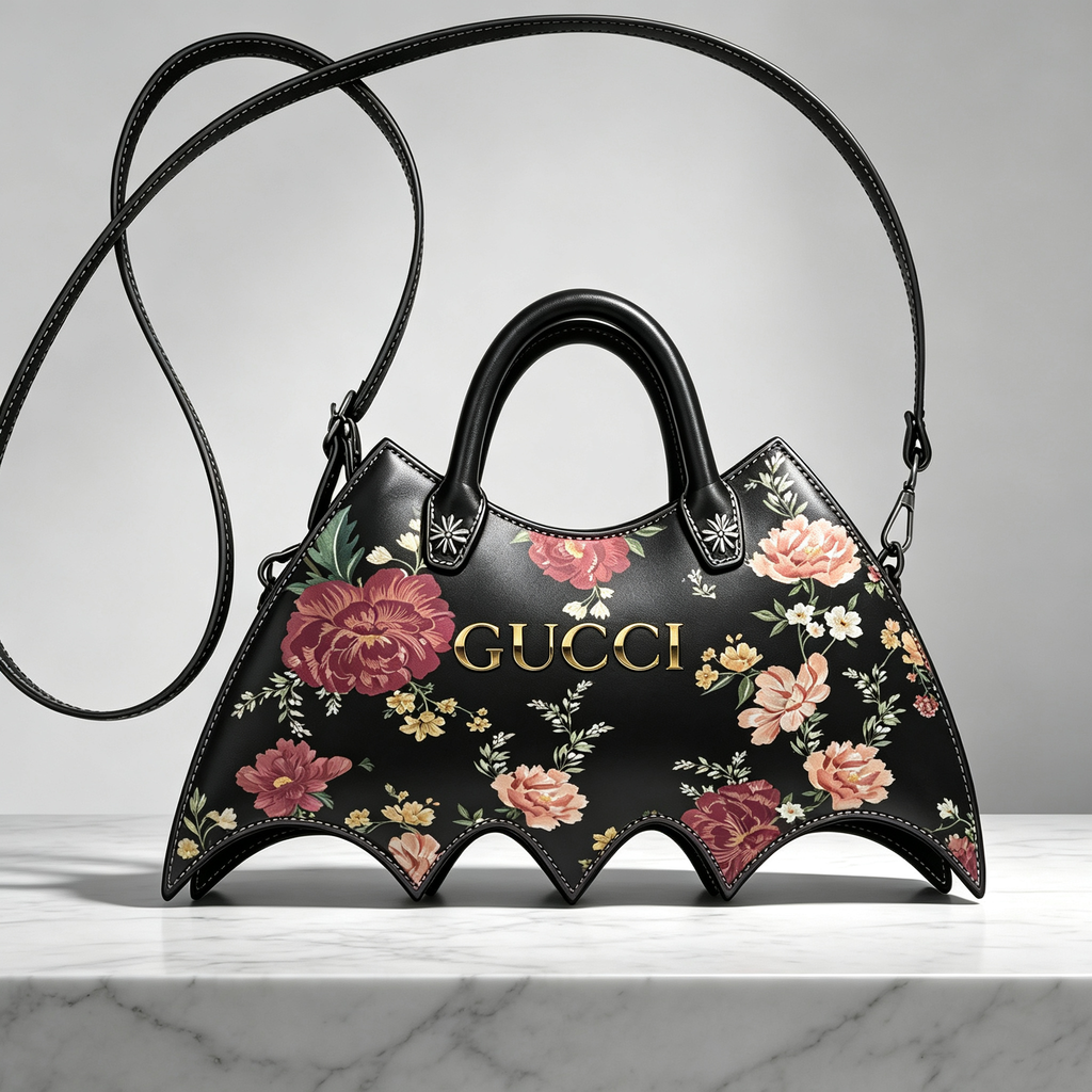 New Stylish Leather GG Bat Handbag 3D1326092332